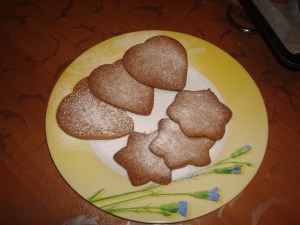 biscotti di santa lucia nel piatto